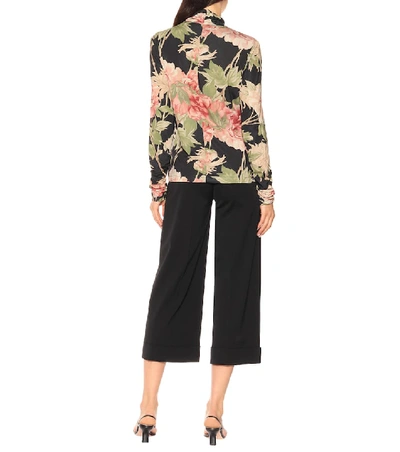 Shop Zimmermann Espionage Floral Top In Black