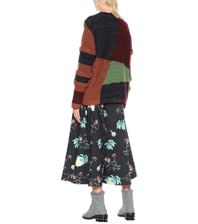 Shop Peter Pilotto Patchwork Cotton-blend Sweater In Multicoloured