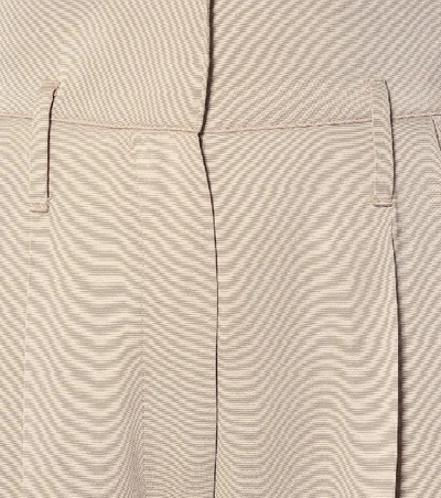 Shop Givenchy High-rise Tapered Pants In Beige