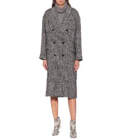 Shop Isabel Marant Étoile Habra Coat In Grey