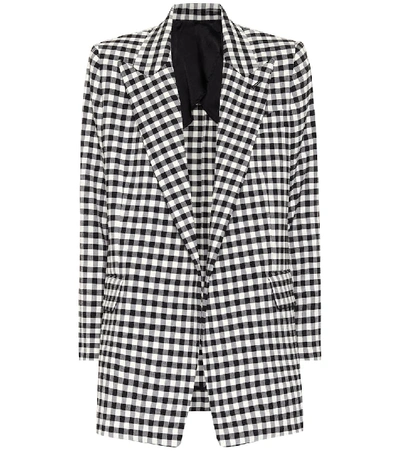 Shop Ami Alexandre Mattiussi Gingham Blazer In Black