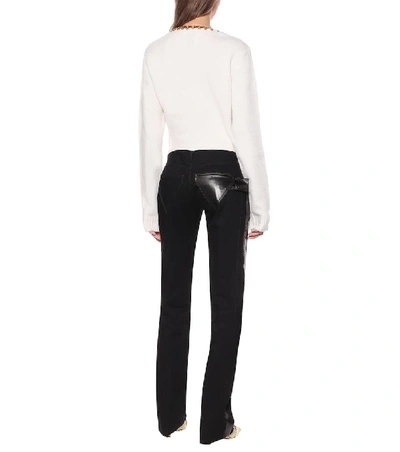 Shop Bottega Veneta Straight Jeans In Black