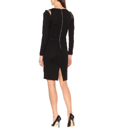 Shop Altuzarra Anniversary Collection - Toni Embellished Wool Dress In Black