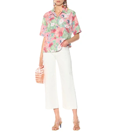 Shop Plan C Floral-printed Shirt In Multicoloured