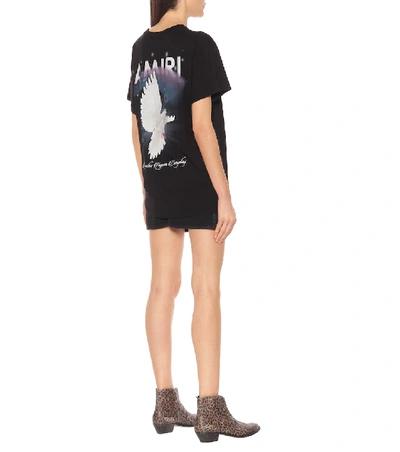 Shop Amiri Logo Cotton T-shirt In Black