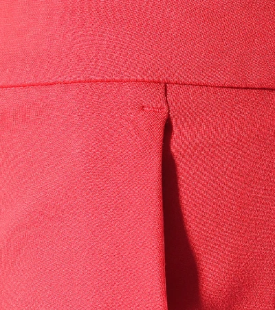 Shop Max Mara Pegno Stretch-jersey Slim Pants In Red