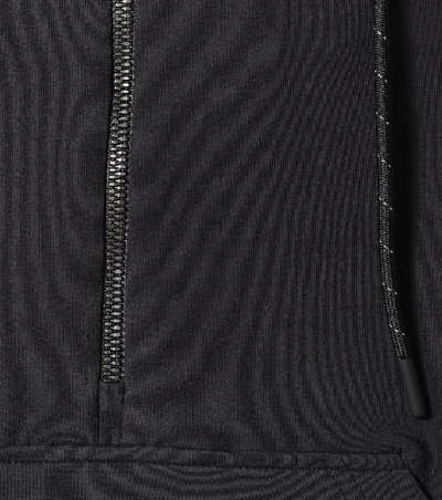 Shop Lndr Saturn Technical-jersey Hoodie In Black