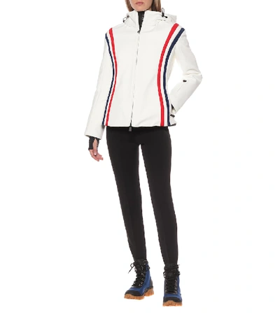 Shop Moncler Brenva Ski Jacket In White