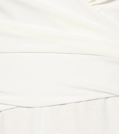 Shop Max Mara Gesti Cady Bridal Jumpsuit In White