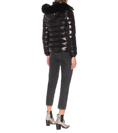 Moncler Bady Fox Fur-trim Hood Quilted Down Jacket In Black | ModeSens