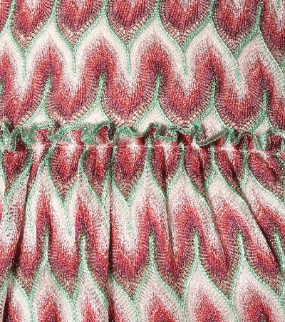 Shop Missoni Crochet-knit Maxi Dress In Red