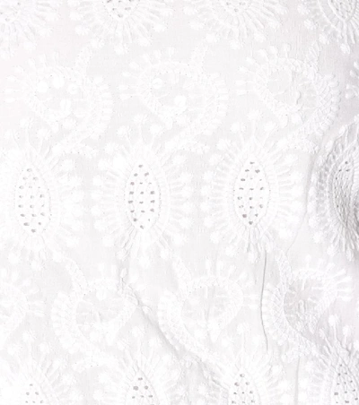 Shop Melissa Odabash Tia Embroidered Cotton Minidress In White