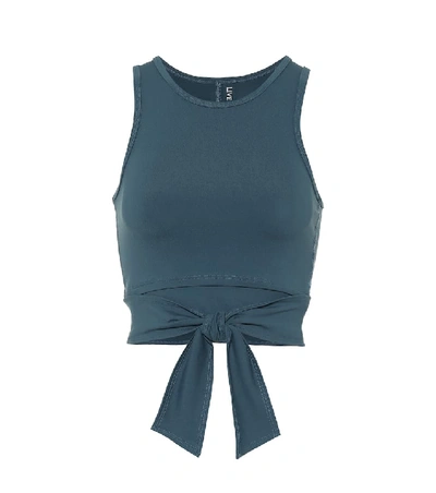 Shop Live The Process Ballet Cropped Tank Top In Blue