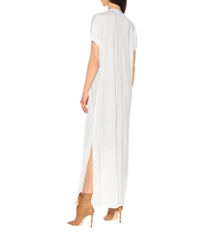 Shop Agnona Cashmere Sweater Dress In White