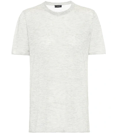 Shop Joseph Cashmere T-shirt In Grey