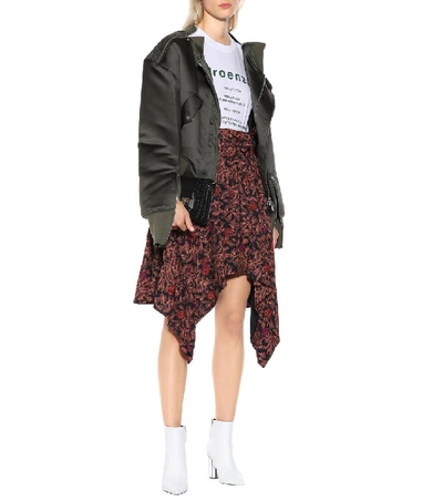 Shop Proenza Schouler Paisley Handkerchief-hem Skirt In Multicoloured