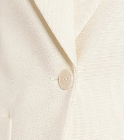 Shop Altuzarra Elford Wool-blend Blazer In White