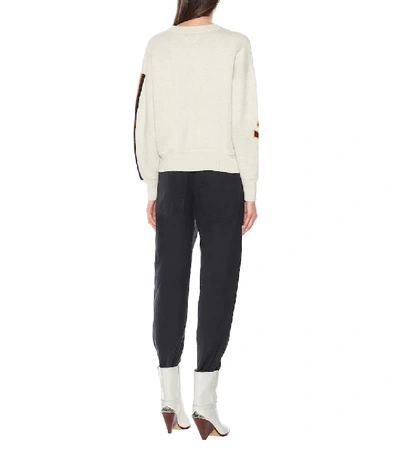 Shop Isabel Marant Étoile Kleden Cotton-blend Sweater In Beige