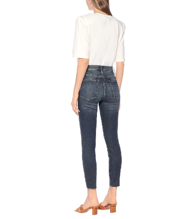 Shop Frame Ali High-rise Skinny Jeans In Blue