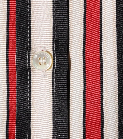 Shop Etro Striped Silk Shirt In Multicoloured