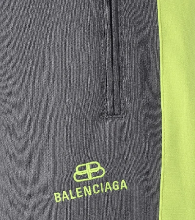 Shop Balenciaga Jersey Trackpants In Grey