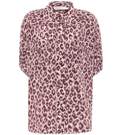 Shop Zimmermann Super Eight Silk Blouse In Pink