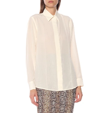 Shop Victoria Beckham Silk Blouse In White