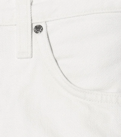 Shop Goldsign The Curved High-rise Jeans In White