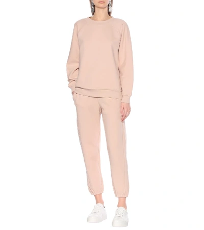 Shop Max Mara Leisure Lembi Cotton-blend Trackpants In Pink