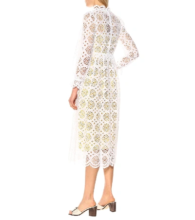 Shop Diane Von Furstenberg Leandra Eyelet Cotton Dress In White