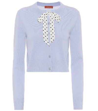 Shop Altuzarra Trocadero Wool-blend Cardigan In Blue