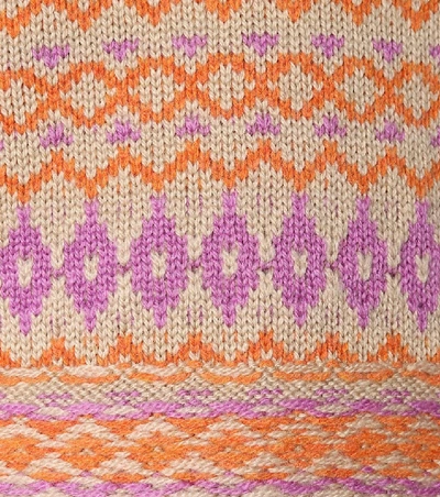 Shop Acne Studios Intarsia Wool Sweater In Multicoloured