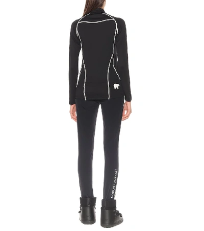 Shop Perfect Moment Half-zip Thermal Top In Black