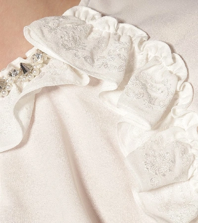 Shop Simone Rocha Embellished Blouse In White