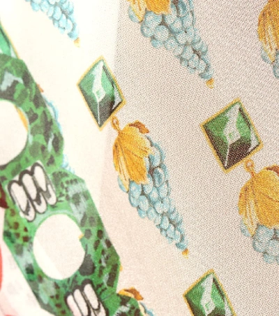 Shop Temperley London Millais Silk Chiffon Coat In Multicoloured
