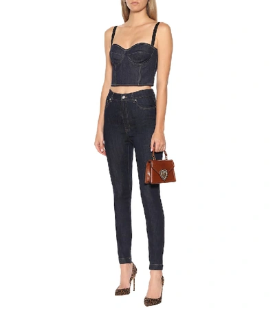 Shop Dolce & Gabbana High-rise Skinny Jeans In Blue