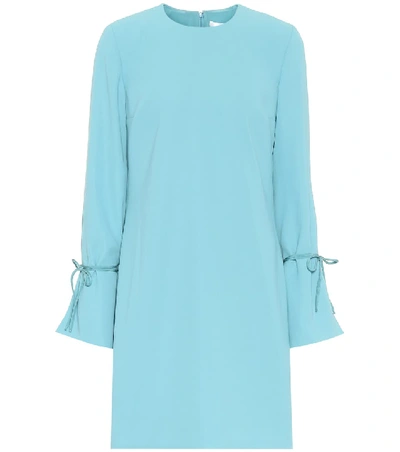 Shop Victoria Victoria Beckham Tie-cuff Dress In Blue