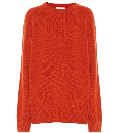 Shop The Row Sibina Wool And Cashmere Sweater In Orange