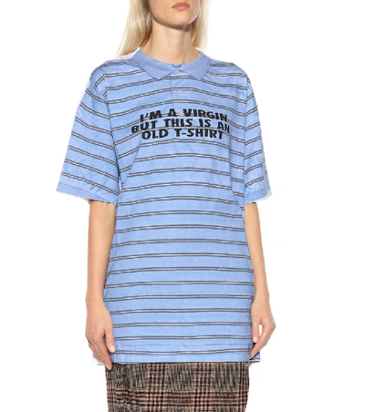 Shop Vetements Printed Cotton T-shirt In Multicoloured