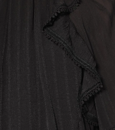 Shop Isabel Marant Étoile Jayden Ruffled Blouse In Black