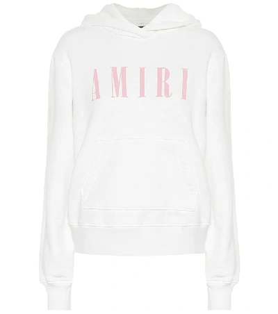 Shop Amiri Logo Cotton-jersey T-shirt In White