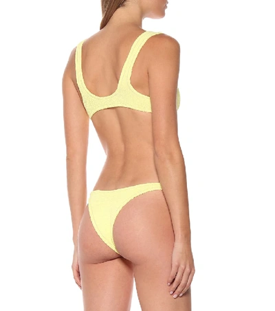 Shop Reina Olga Ginny Scrunch Bikini In Yellow