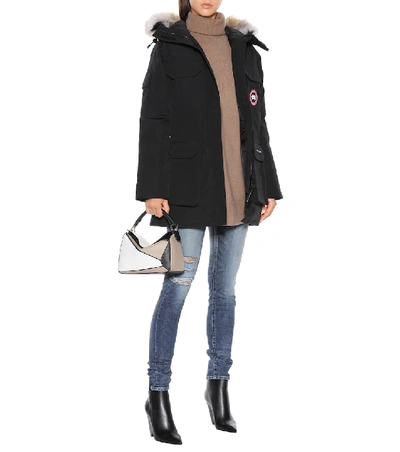 Shop Canada Goose Expedition Fur-trimmed Down Parka In Black