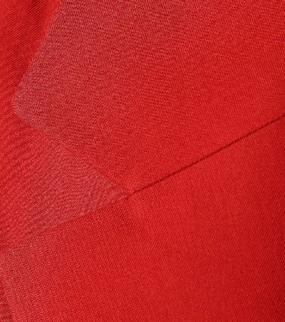 Shop Khaite Chloé Cotton Midi Dress In Red
