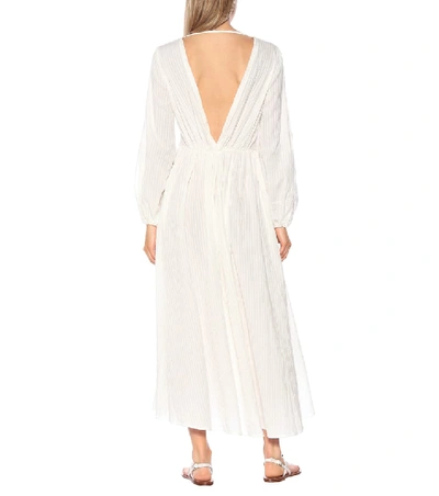 Shop Kalita Aphrodite Cotton Maxi Dress In White