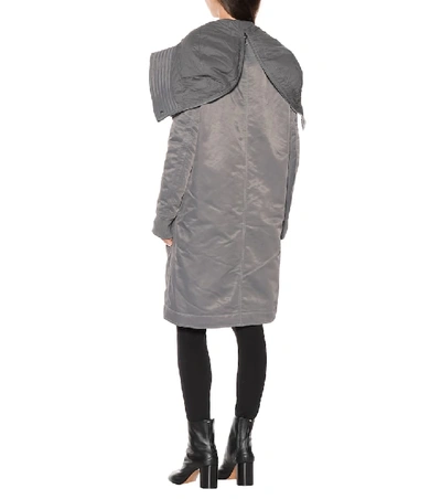 Shop Rick Owens Drkshdw Cotton-blend Parka In Grey