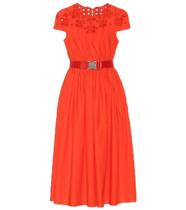 fendi orange dress