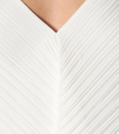 Shop Loewe Ribbed Asymmetrical Top In White