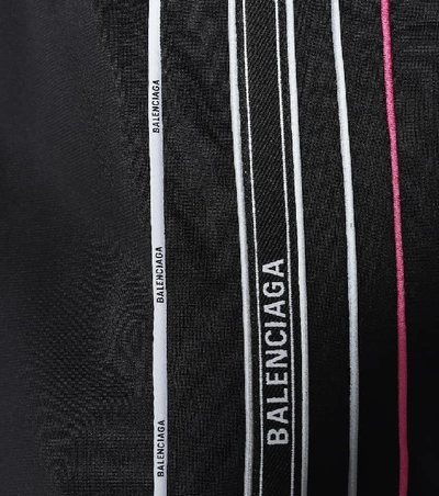 Shop Balenciaga Logo Trackpants In Black