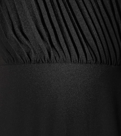 Shop Alex Perry Alex Crêpe Satin Gown In Black